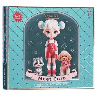 Meet Cora: Beeplii Fashion Activity Kit with 3D Showcase Studio, Ages 5-9
