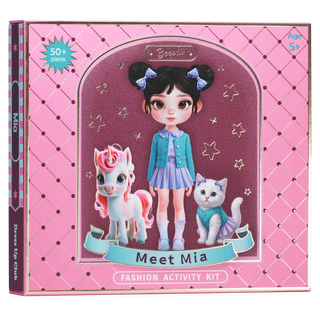Meet Mia: Beeplii Fashion Activity Kit with 3D Showcase Studio, Ages 5-9