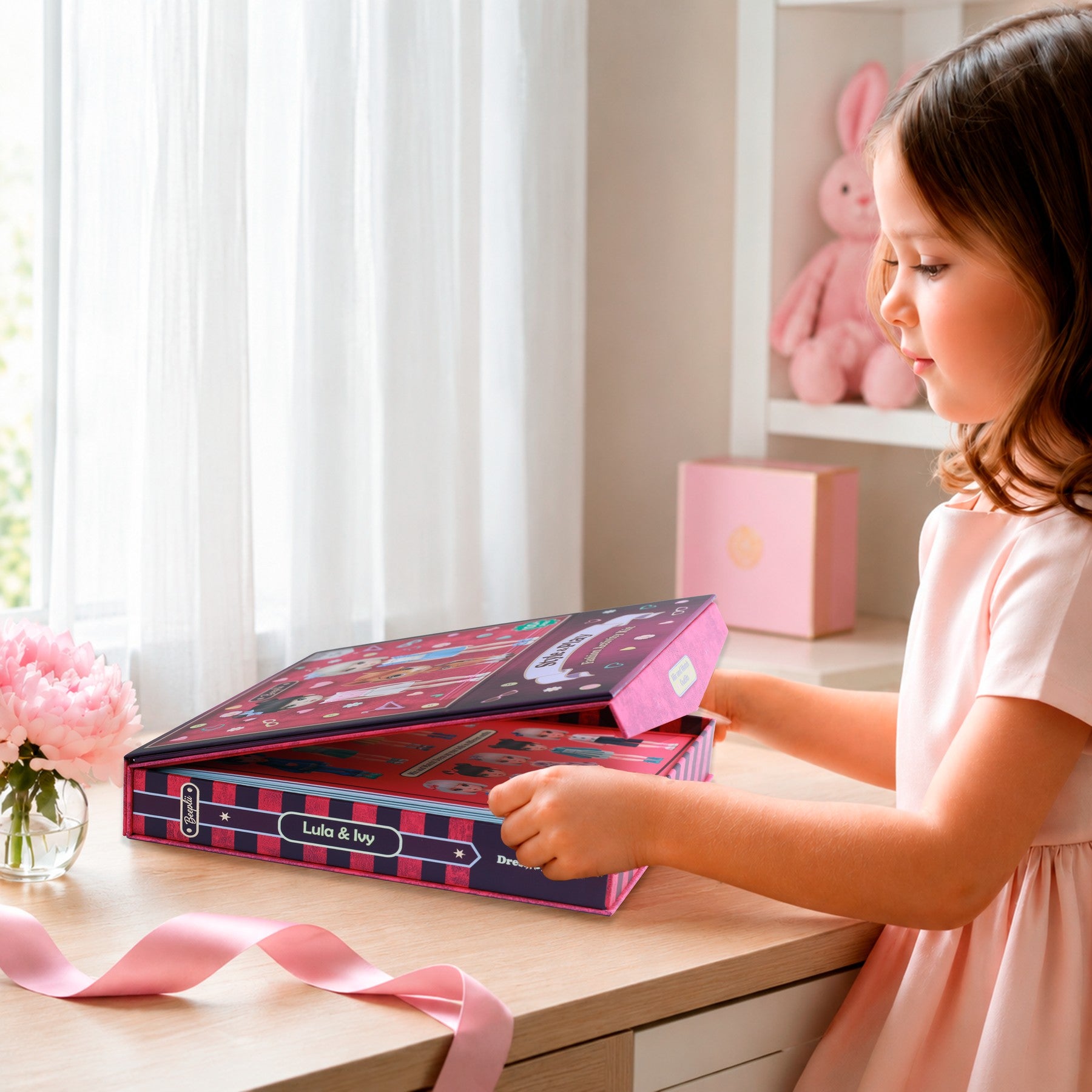 A child opening a Beeplii kit