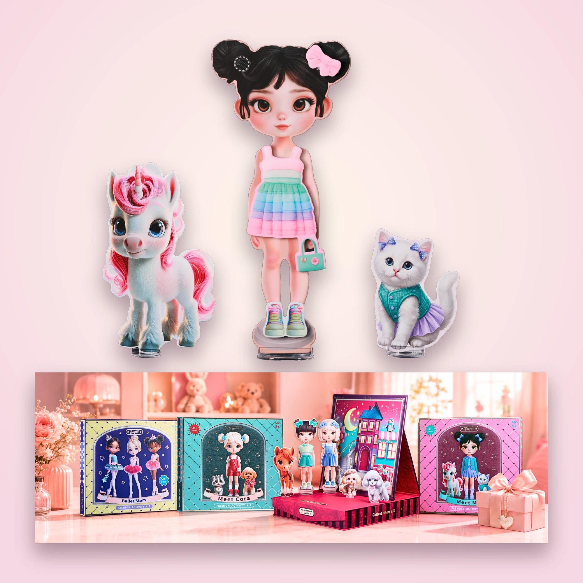 Mia's wardrobe is her sisters' wardrobe.