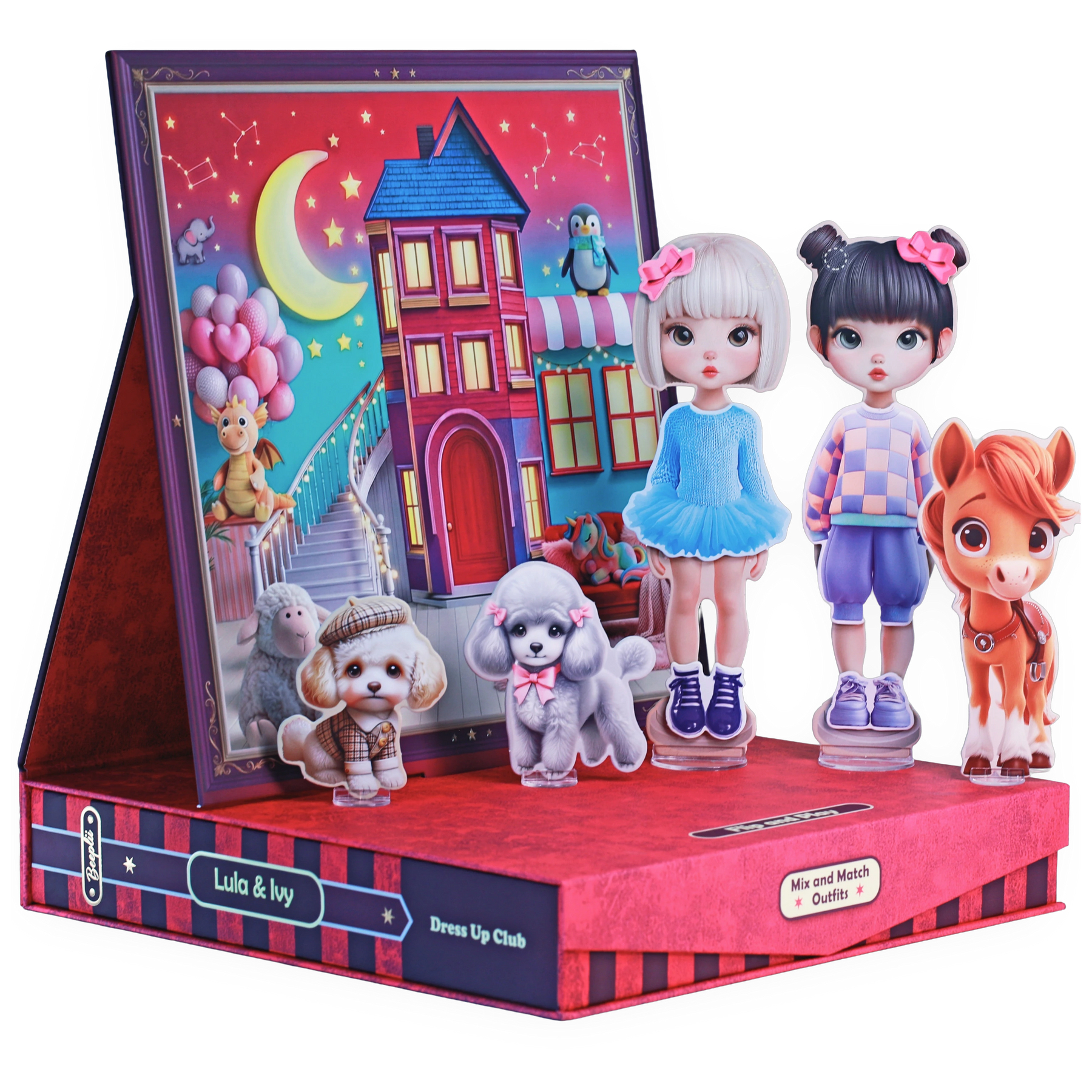 Style & Play Club: Screen-Free Fashion Activity Kit, Ages 5-9, 100+ Pieces