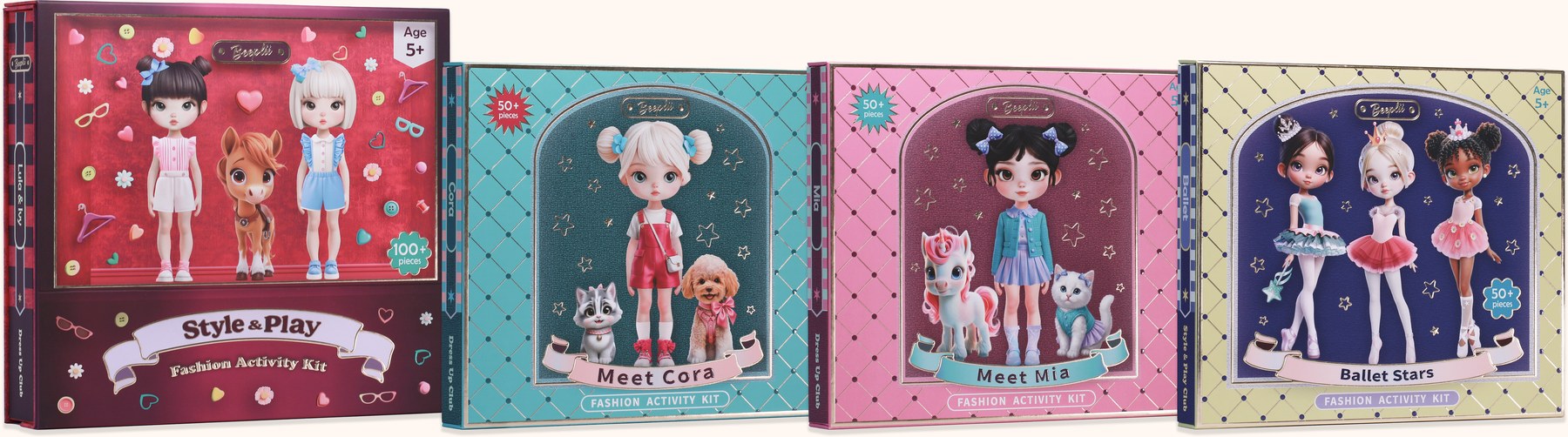 The Beeplii kit collection lineup
