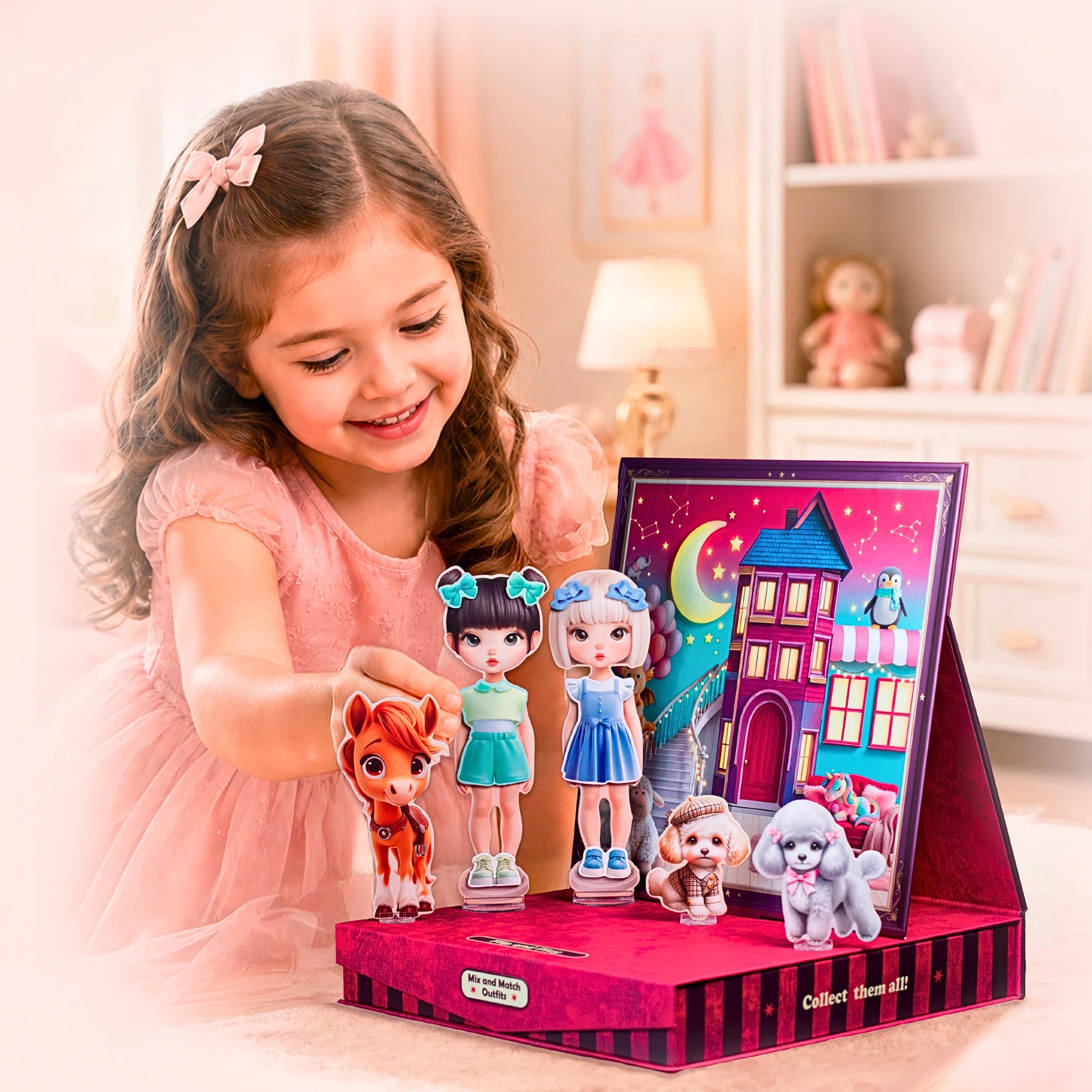 Style & Play Club: Screen-Free Fashion Activity Kit, Ages 5-9, 100+ Pieces view 3