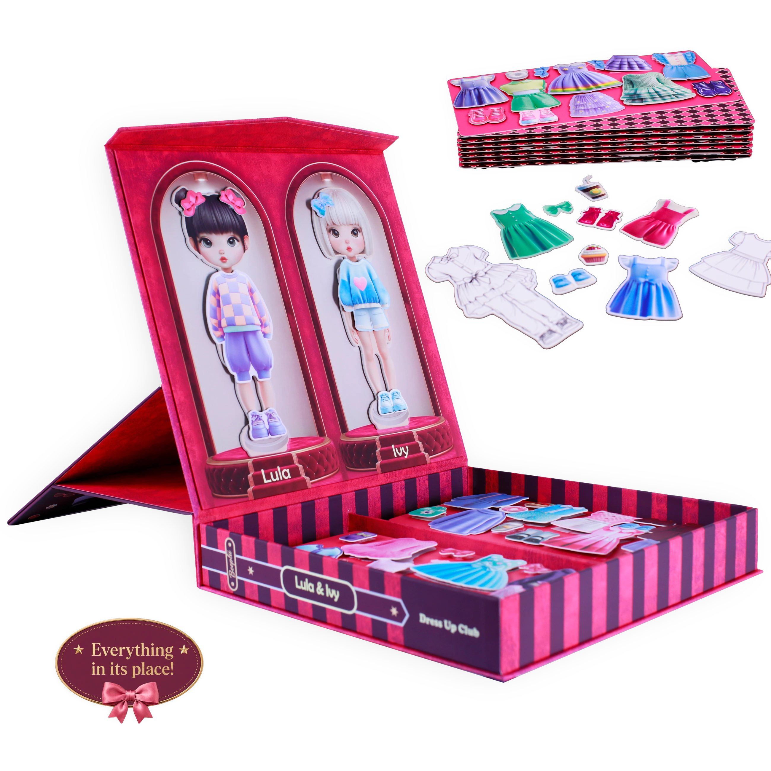 Style & Play Club: Screen-Free Fashion Activity Kit, Ages 5-9, 100+ Pieces view 6