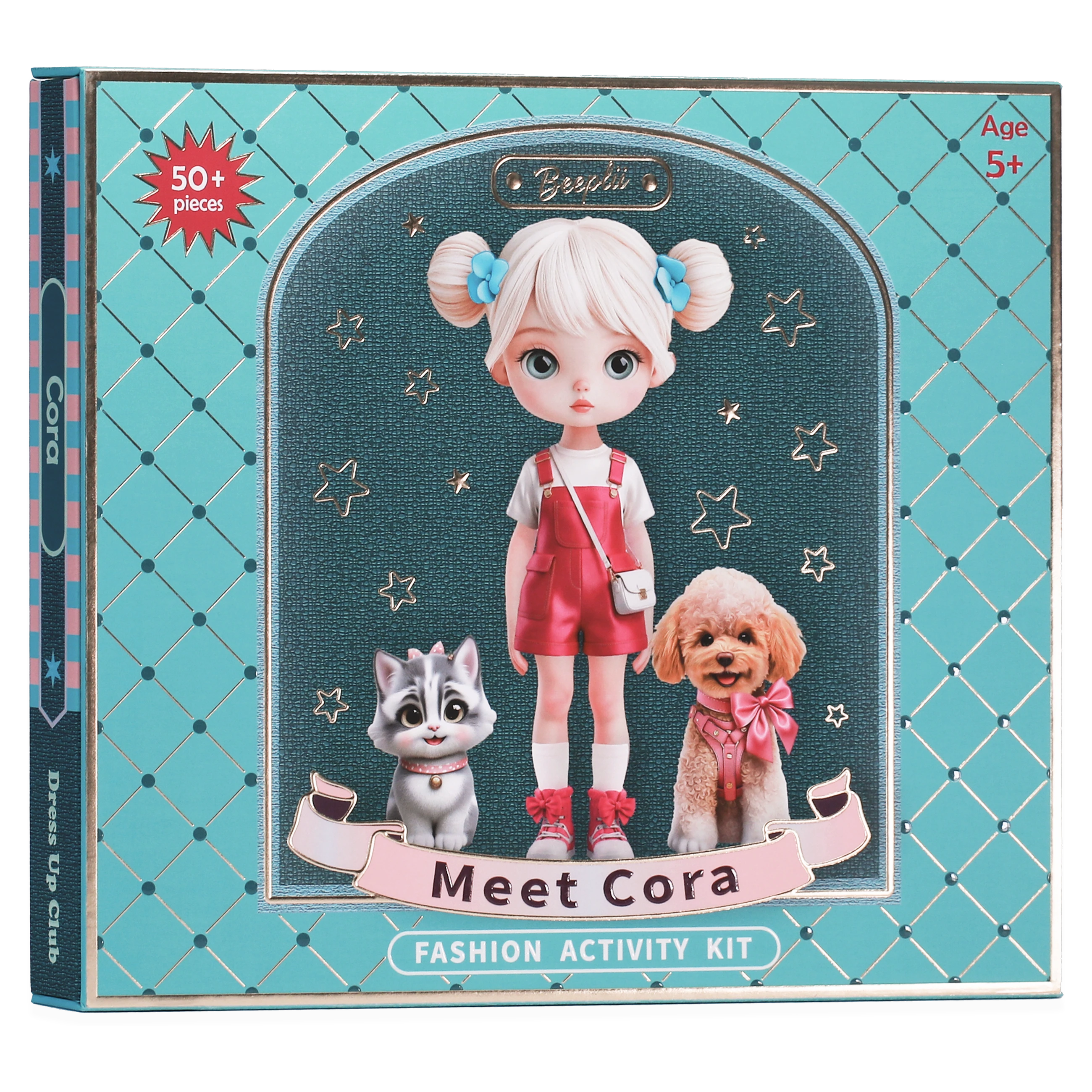 Meet Cora: Beeplii Fashion Activity Kit with 3D Showcase Studio, Ages 5-9