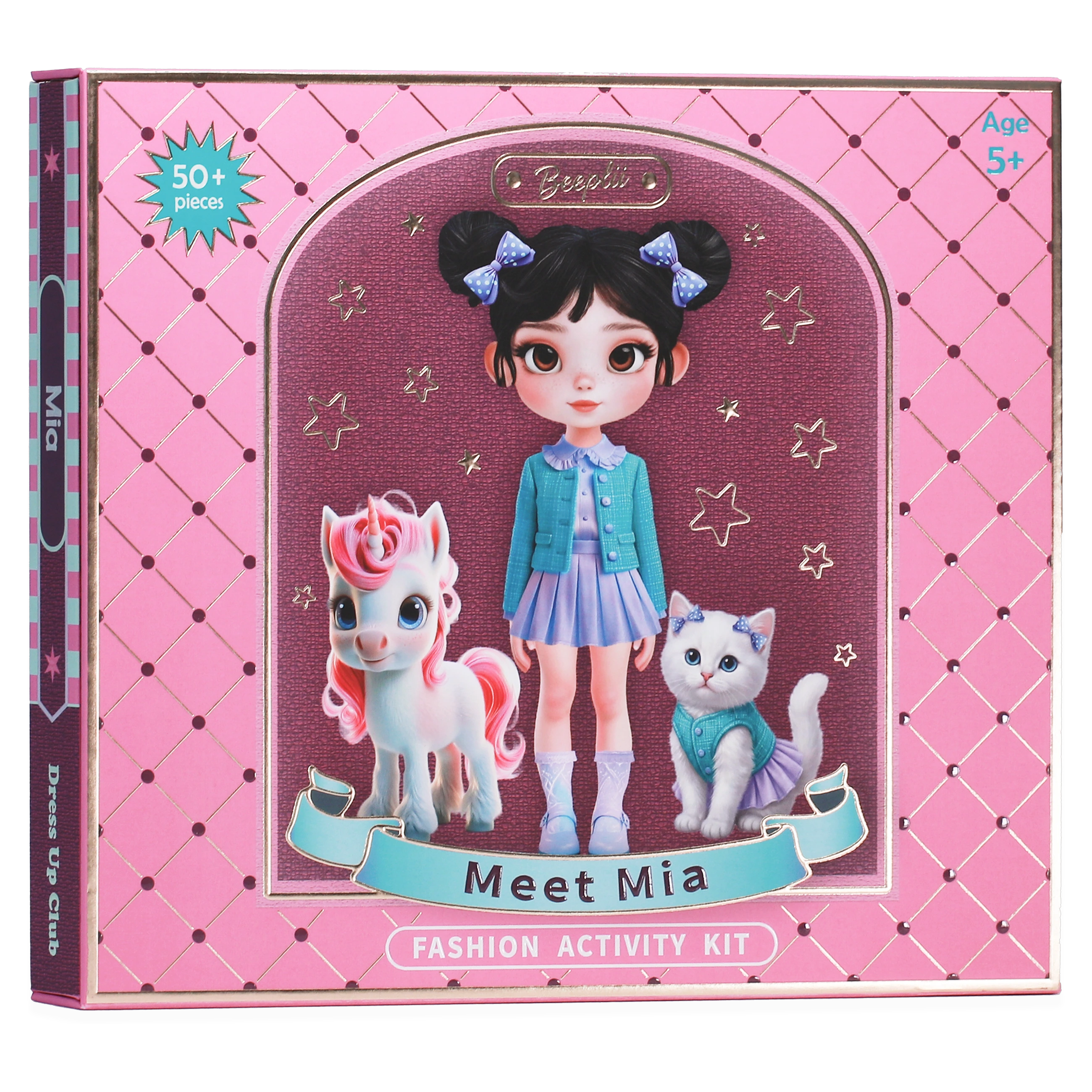 Meet Mia: Beeplii Fashion Activity Kit with 3D Showcase Studio, Ages 5-9