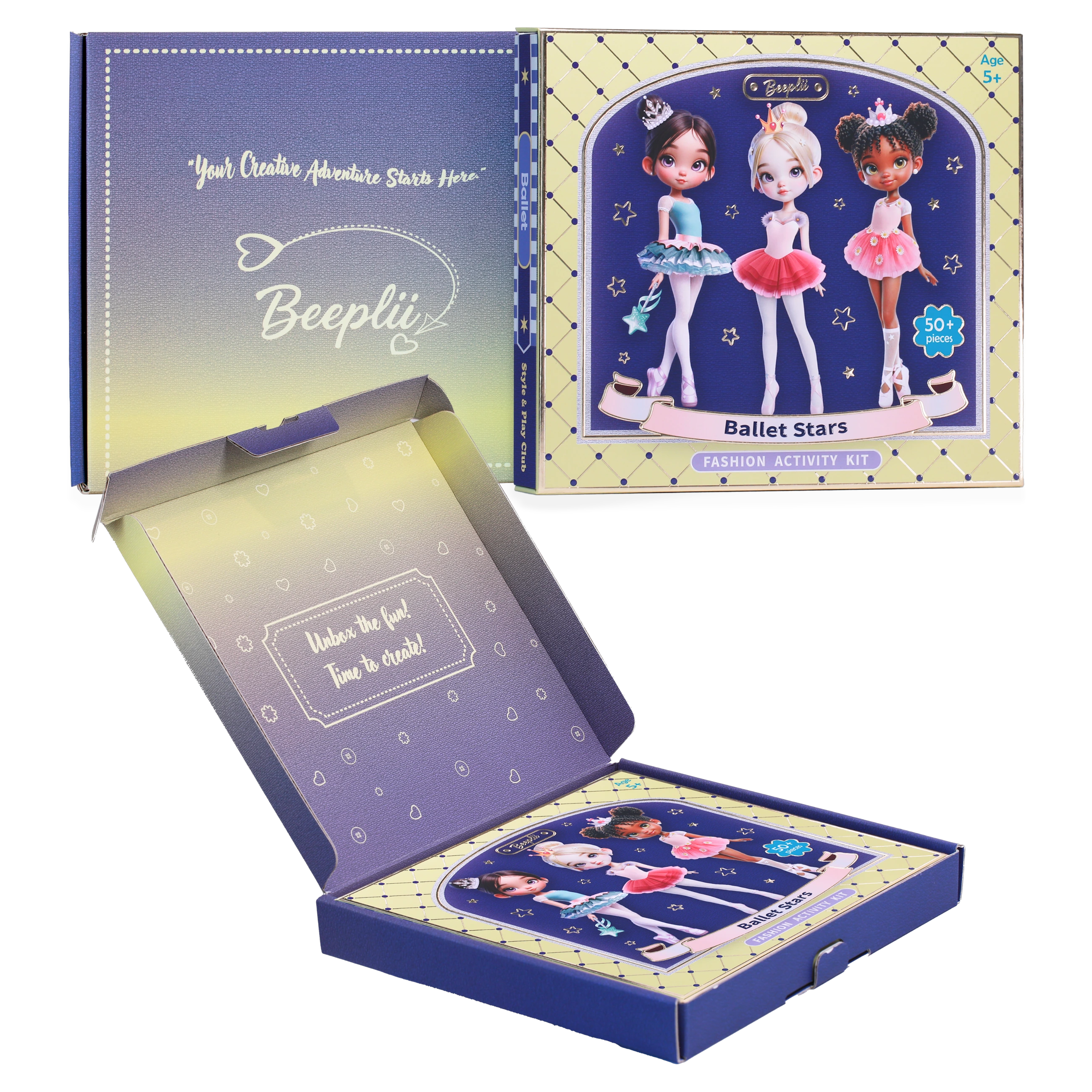 Ballet Stars: Beeplii Fashion Activity Kit with Fold-Out Stage, Ages 5-9 view 4